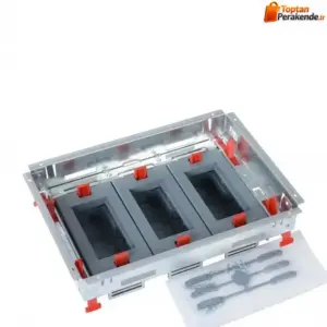 Legrand 12 Modül Döşeme Altı Buat (3x4) Ayarlanabilir (Boş Kasa)